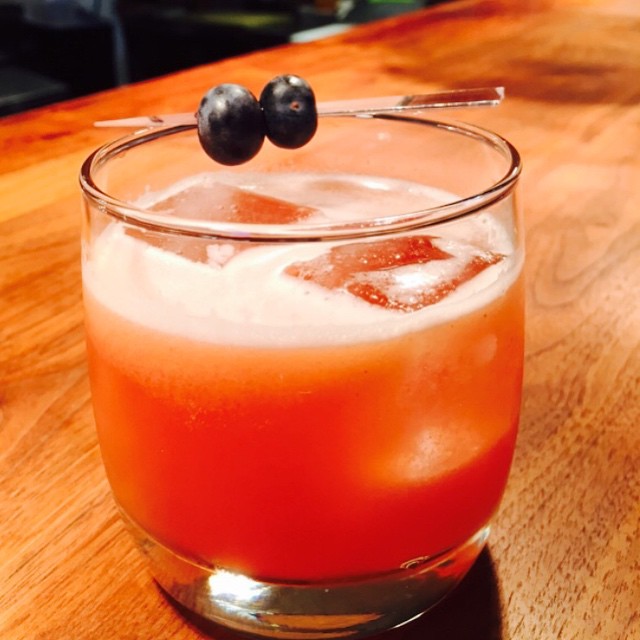 blueberry-sage cocktail