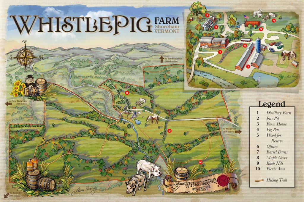 WhistlePig Farm Map
